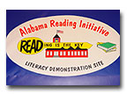 Reading Initiative Banner - proudly displayed over the exterior door of the Elementary School.
