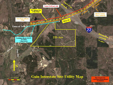I-22 Utilities Map 